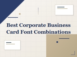 Elegant Corporate Font Pairings for Business Cards