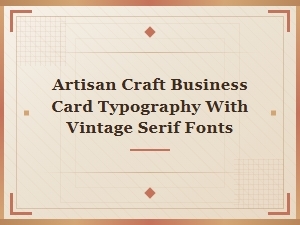 Vintage Serif Artistry in Modern Business Cards